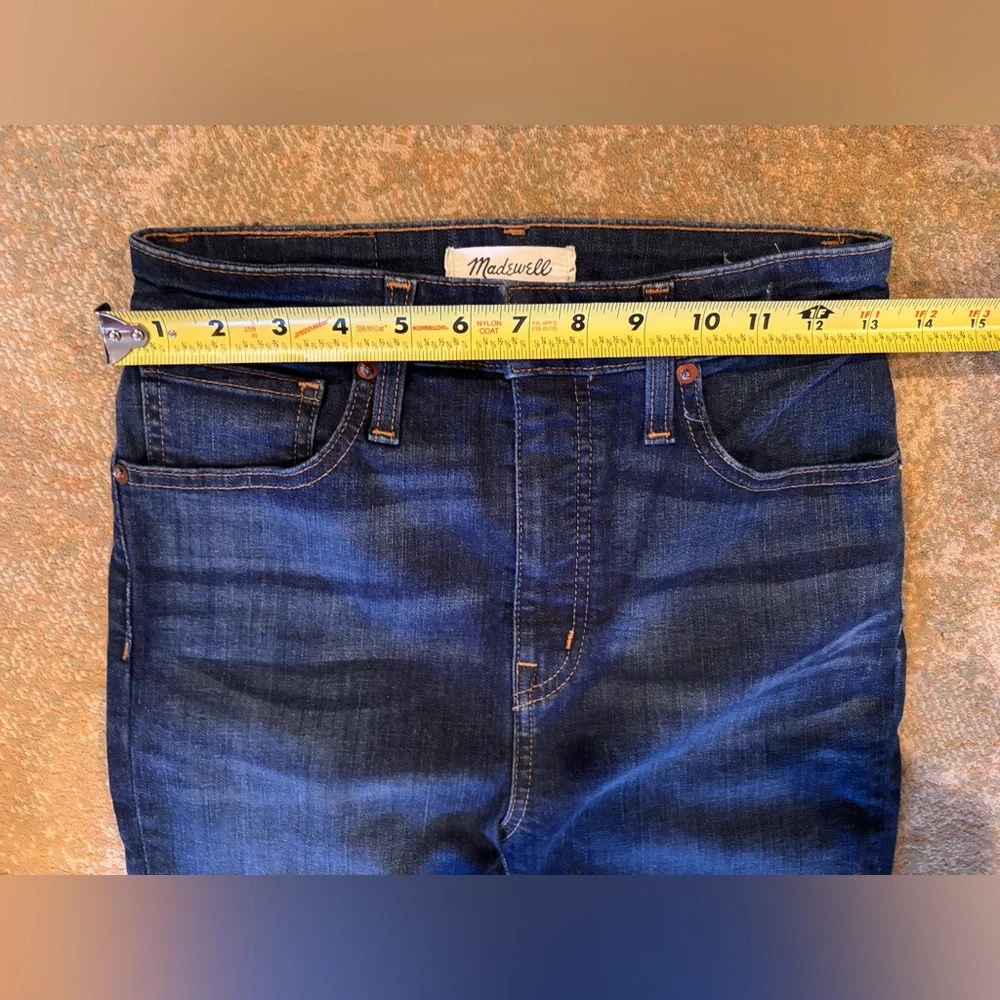 Madewell Curvy High Rise Skinny Jeans Women’s 27 Dark Wash Stretch Denim
